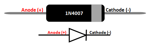 1N4007二极管2D表示