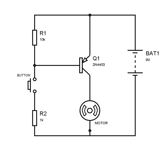 2N4403 Transistor Switching Circuit