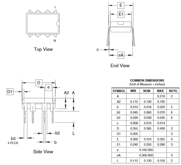 Attiny13 Pinout