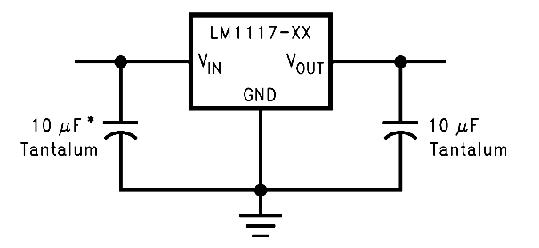 LM1117稳压器电路图